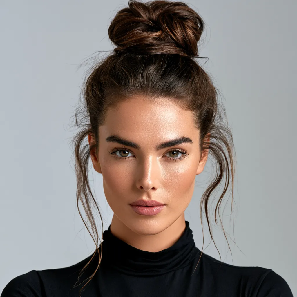 donut hair bun