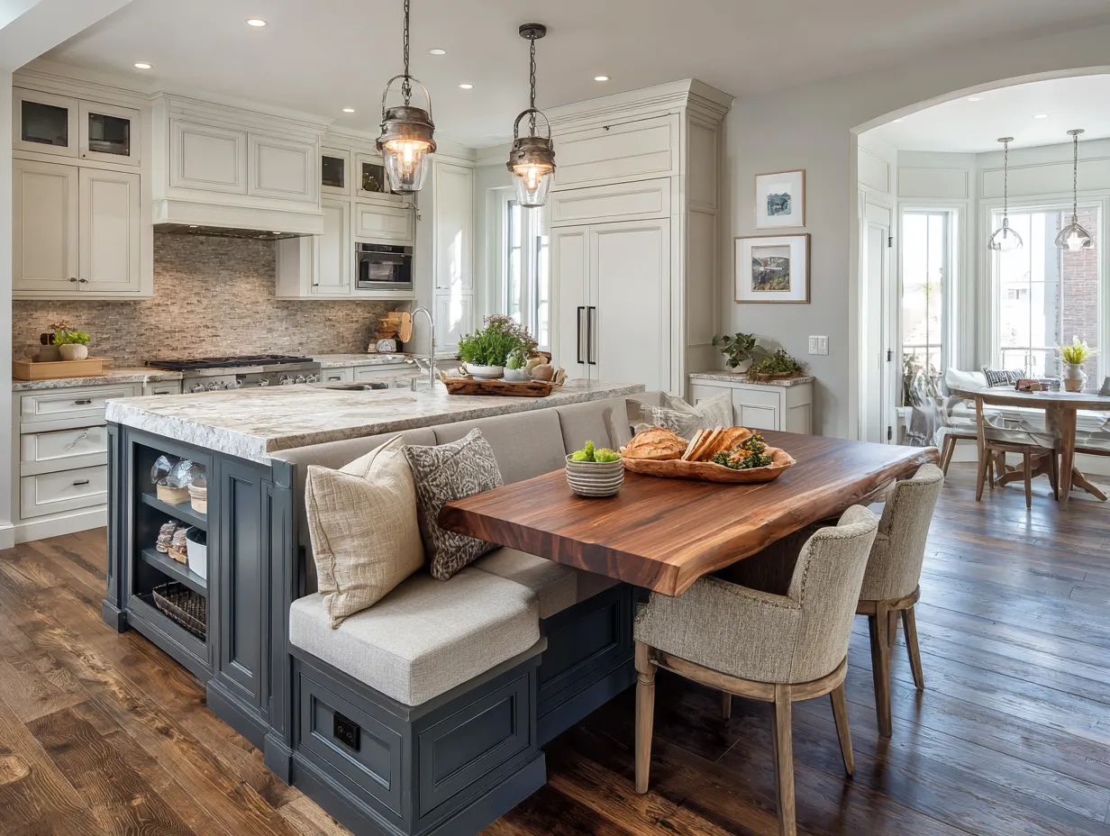kitchen island ideas with seating and storage