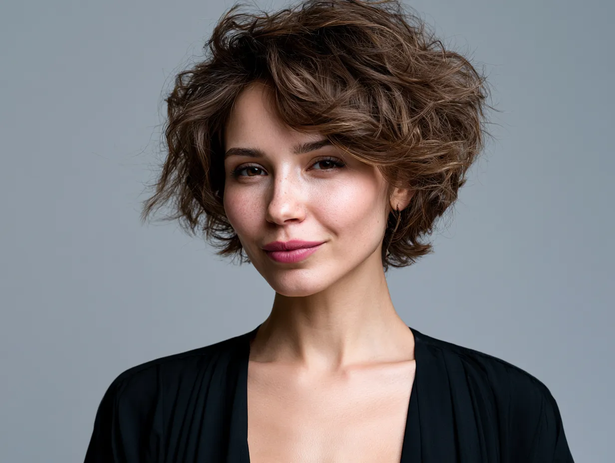 hairstyles for short frizzy hair