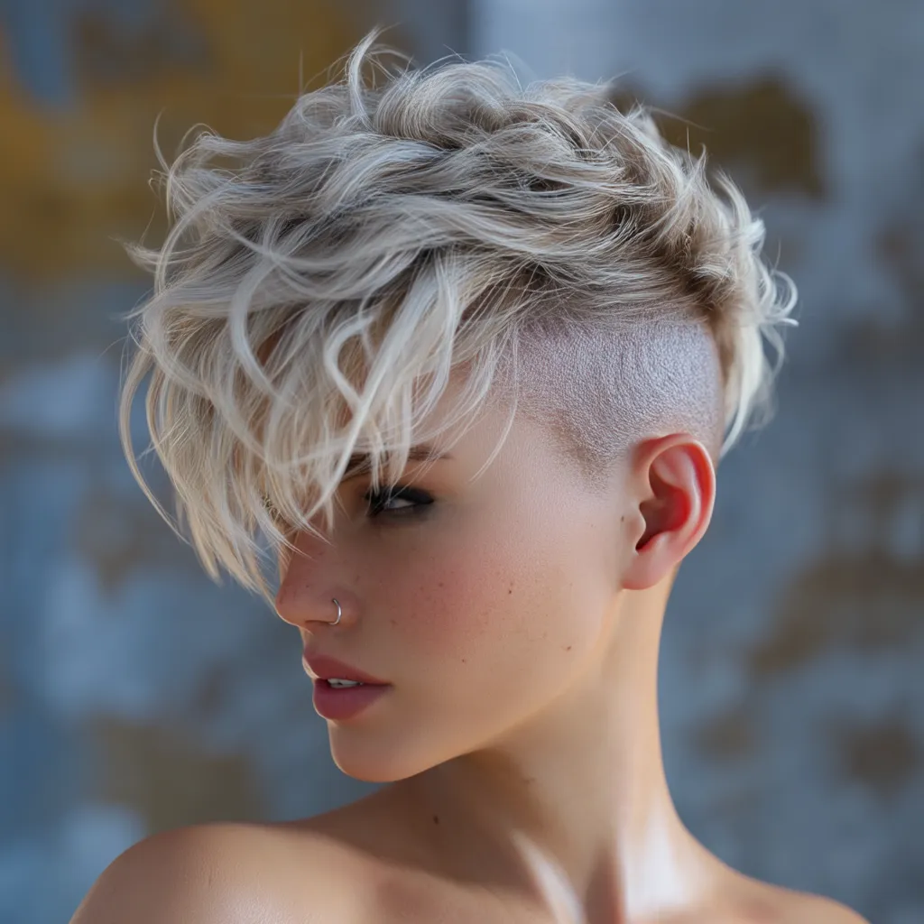 short uppercut hairstyle