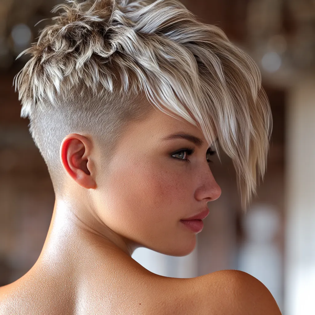 uppercut hairstyle for ladies