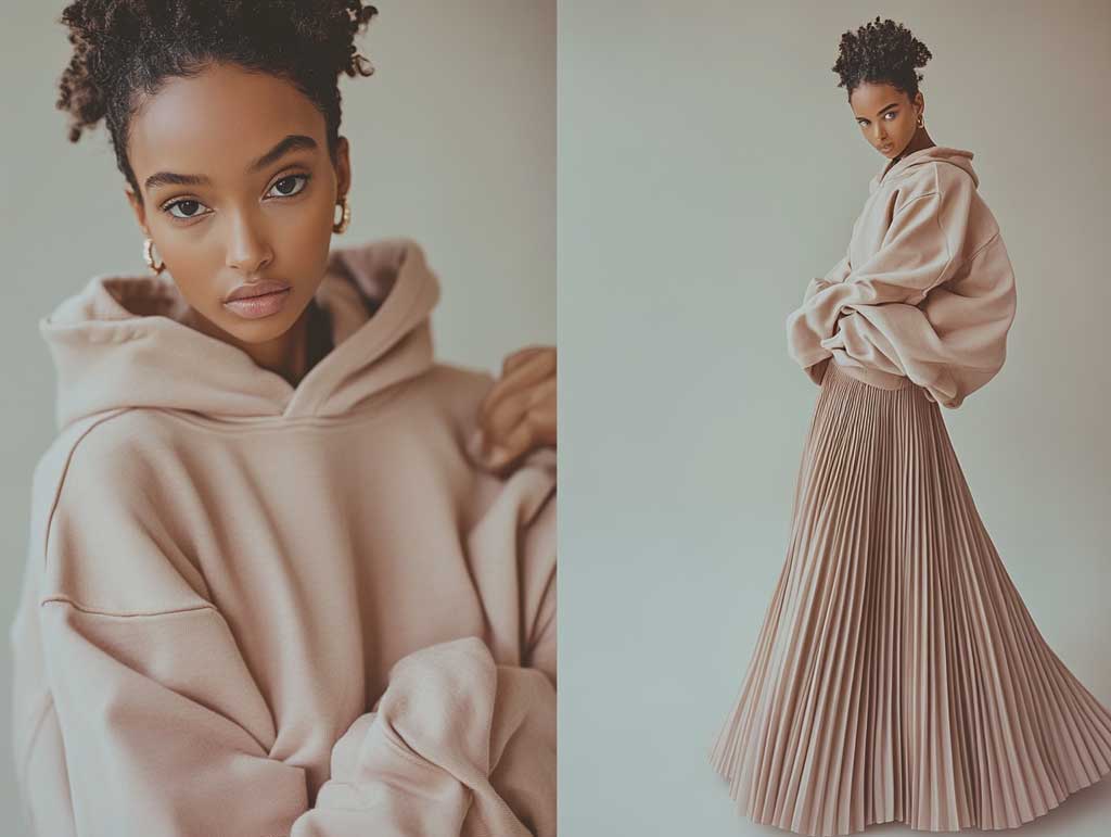 5+ Pleated Skirt Outfit Ideas with Casual Hoodies