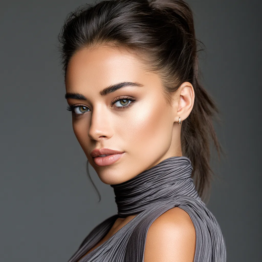 ponytail for round face