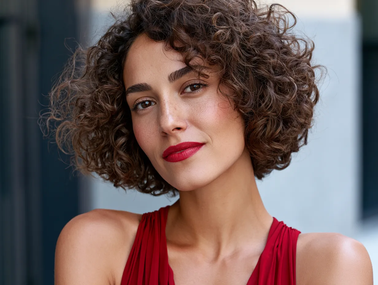 best haircut for short curly hair