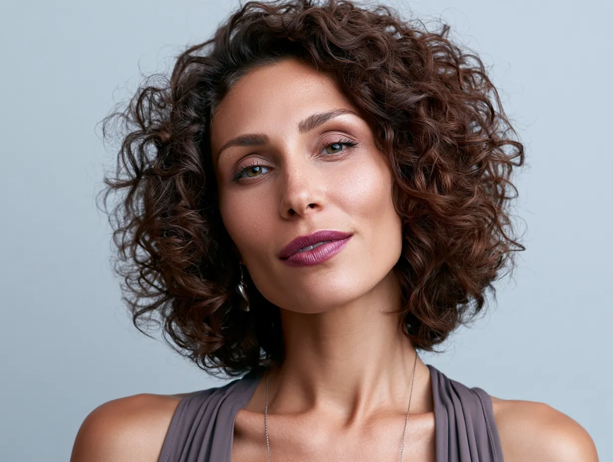 curly hair for short hair