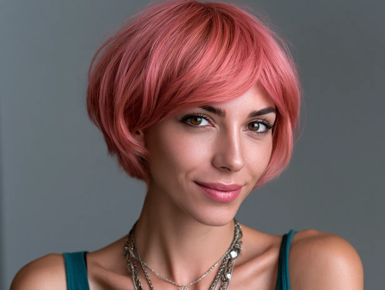 bob hair for square face