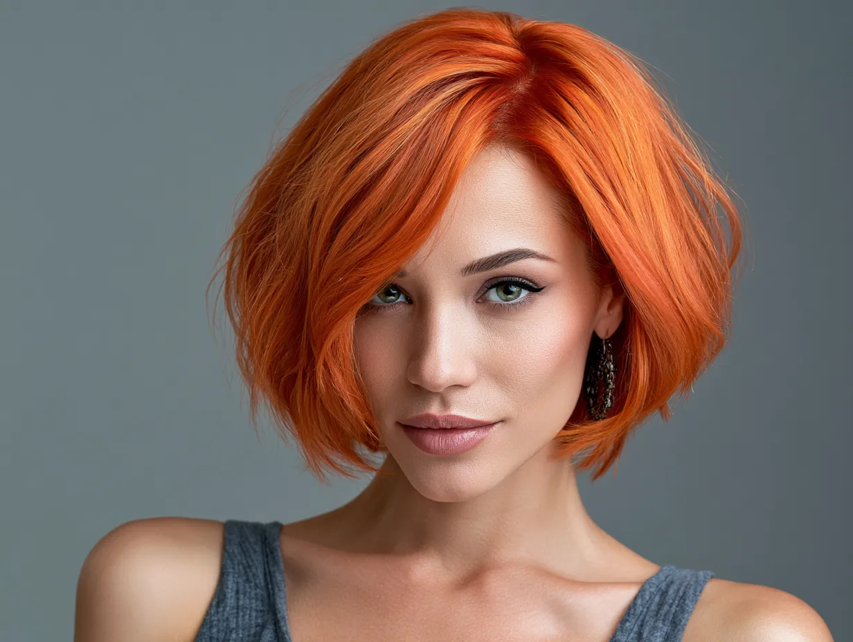 bob cut square face