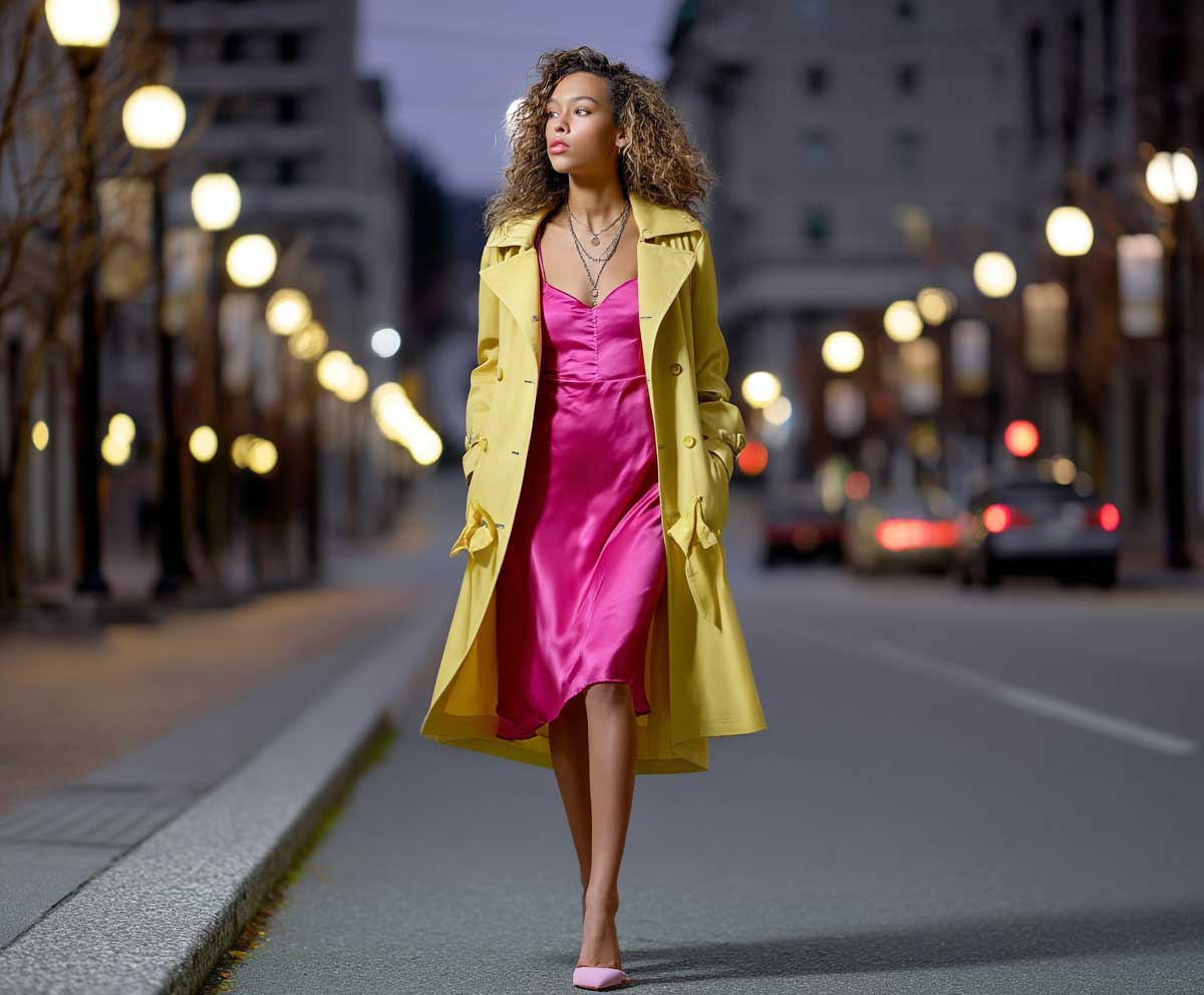 6+ Date Night Outfit Ideas in Hot Pink and Canary Yellow Layers