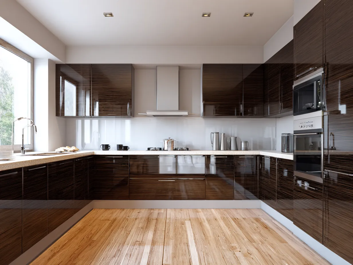 Backsplash Picks for Brown Kitchen Cabinets