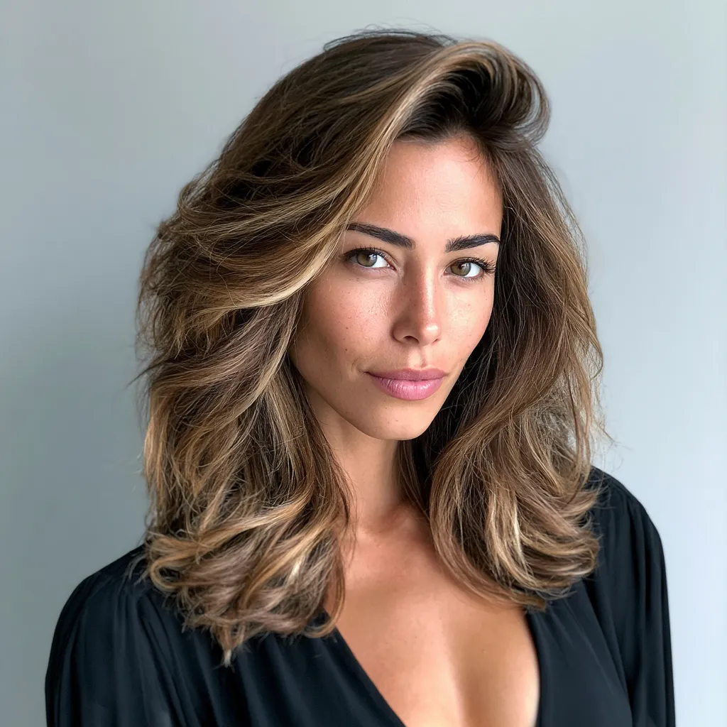 hair color for round face