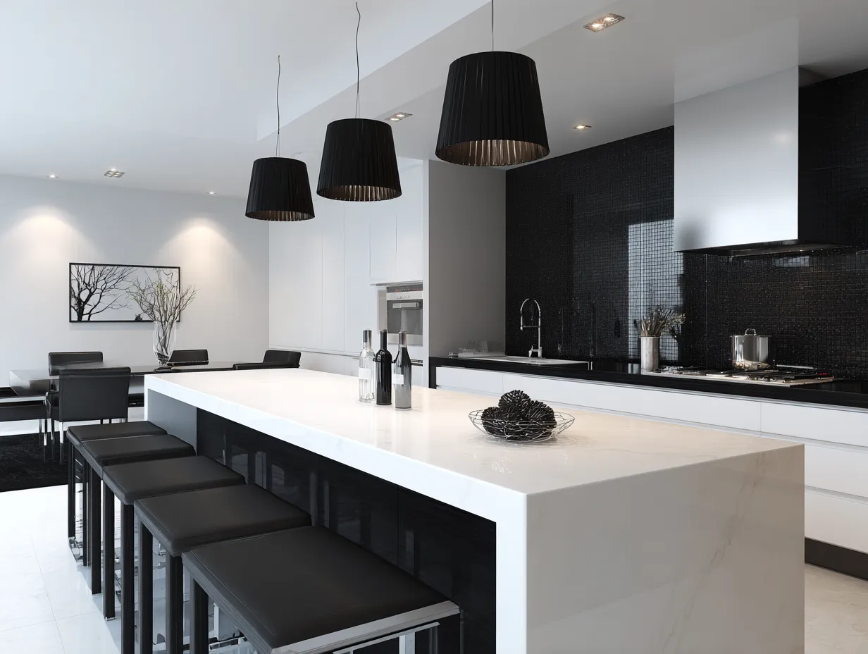 black and white kitchen design ideas