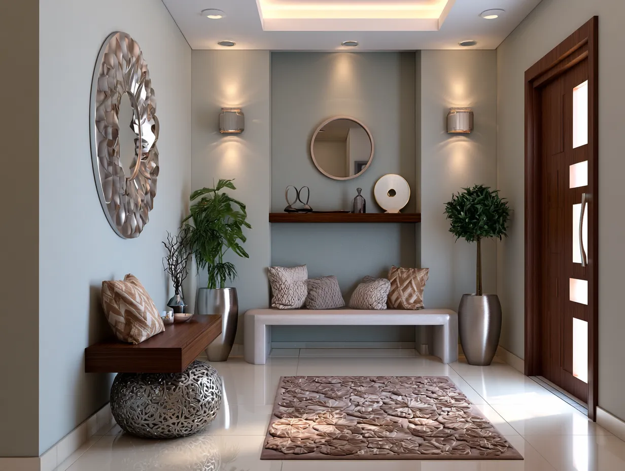 lobby design ideas for small home on a budget
