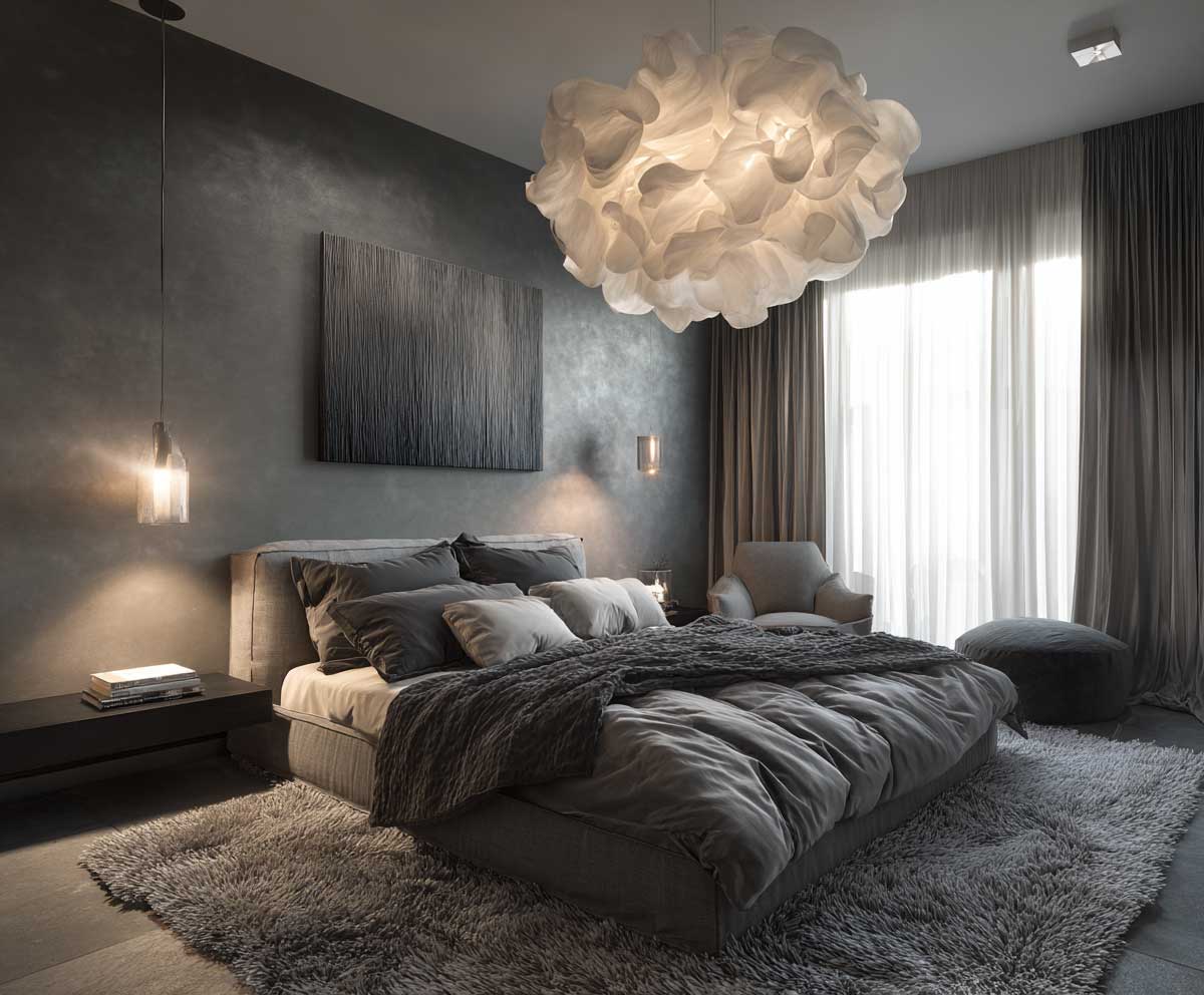 5+ Guest Bedroom Decor Ideas in Monochrome Drama