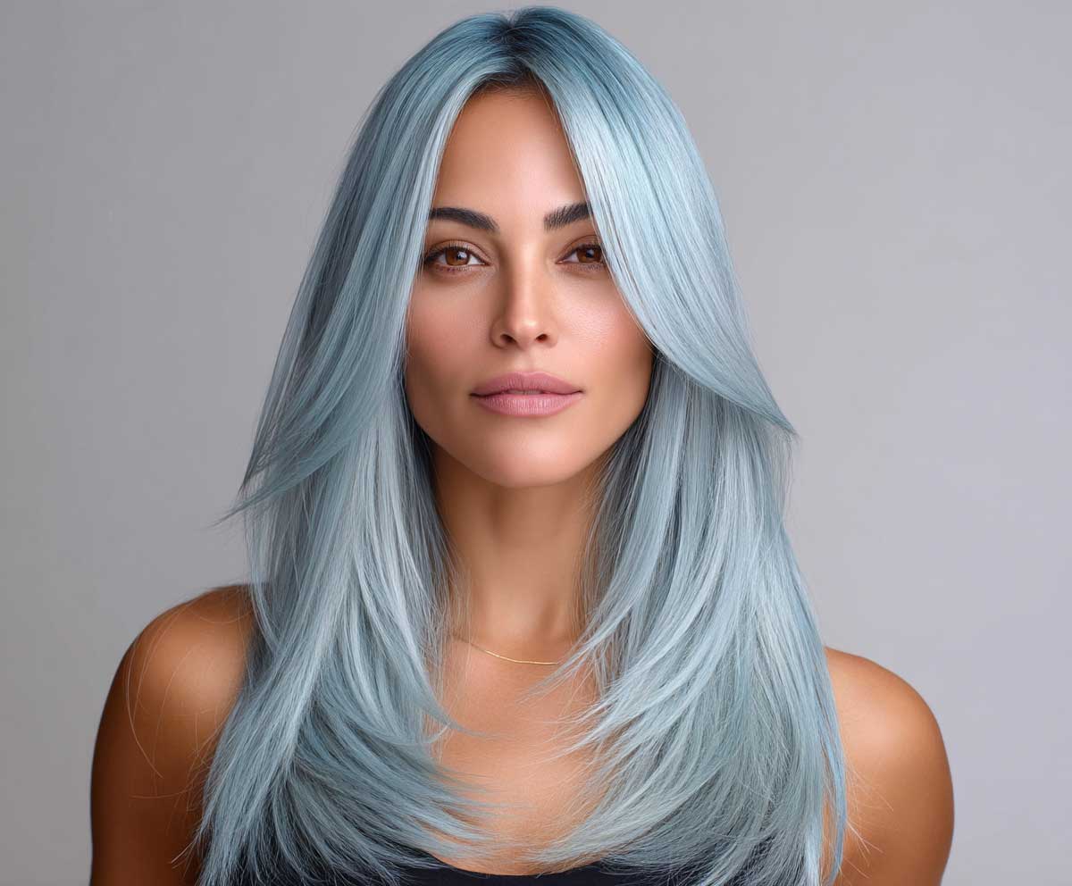 7+ Long Layered Hairstyles with Soft Flicked Out Ends
