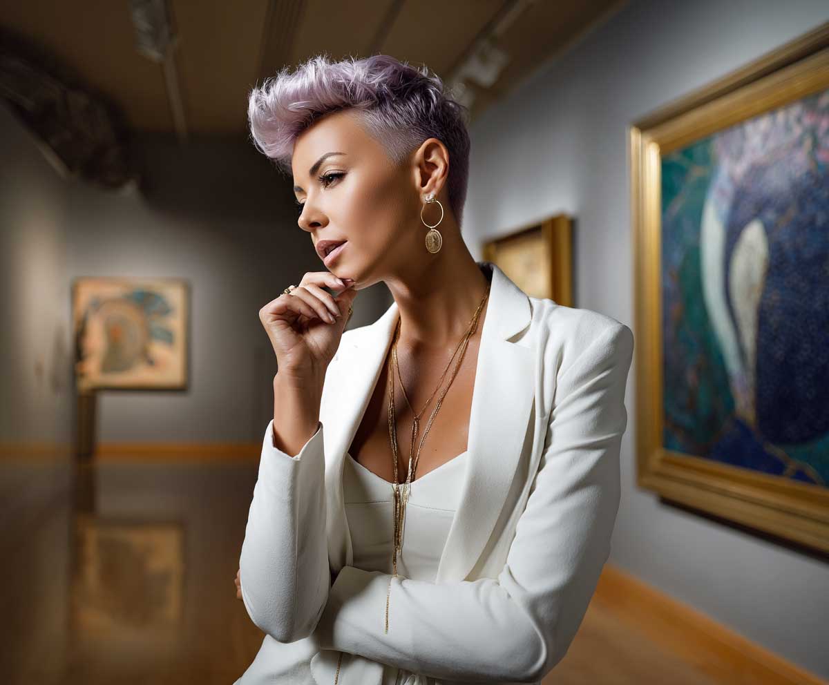6+ Short Pixie Cuts for Women to Wear at Art Gallery Openings