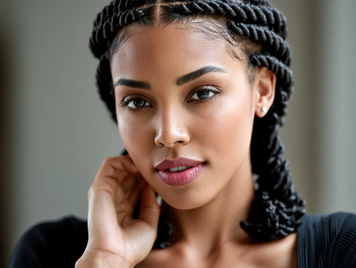 flat twist for natural hair