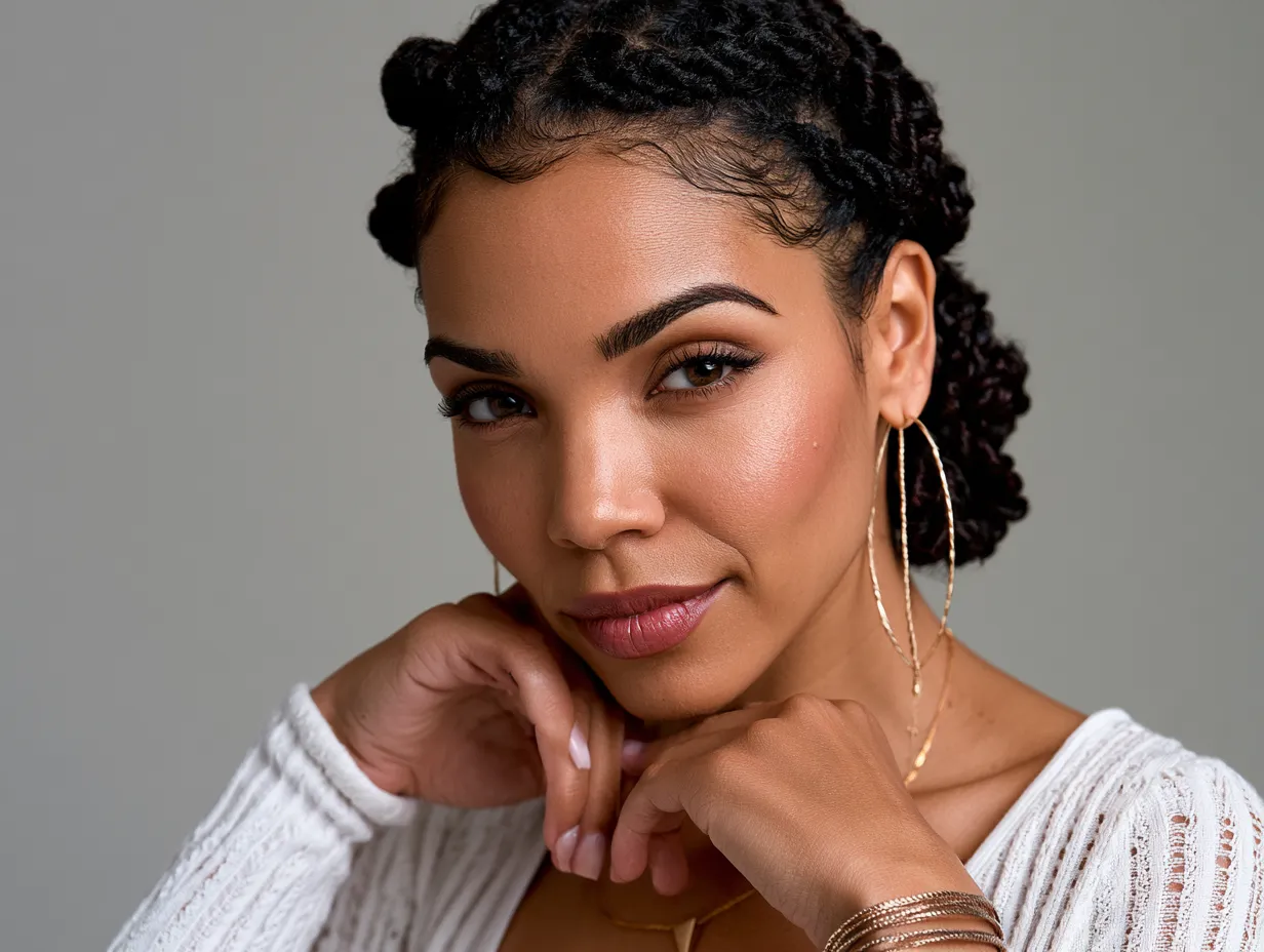 flat twist hair