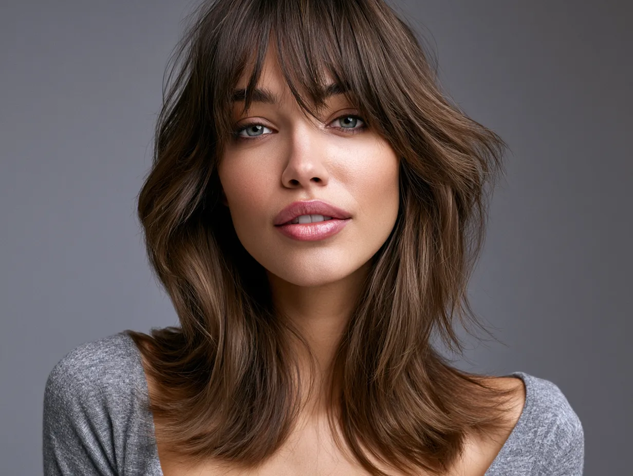 front layer cut for long hair