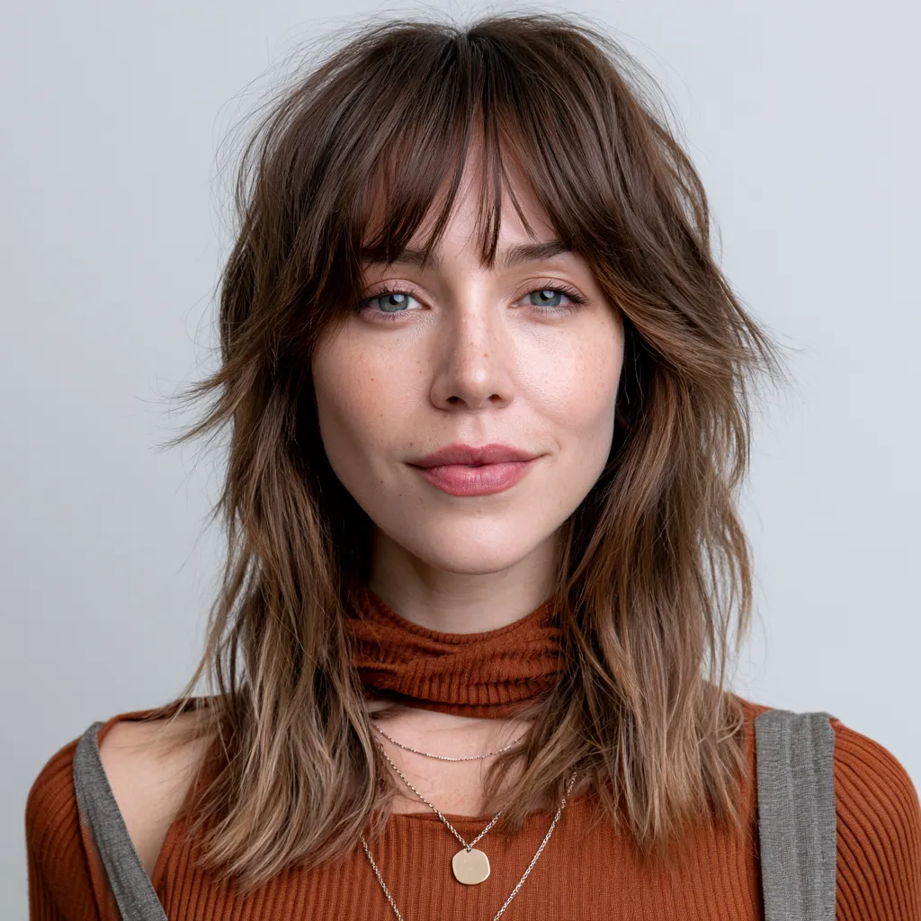 shag haircut thin hair