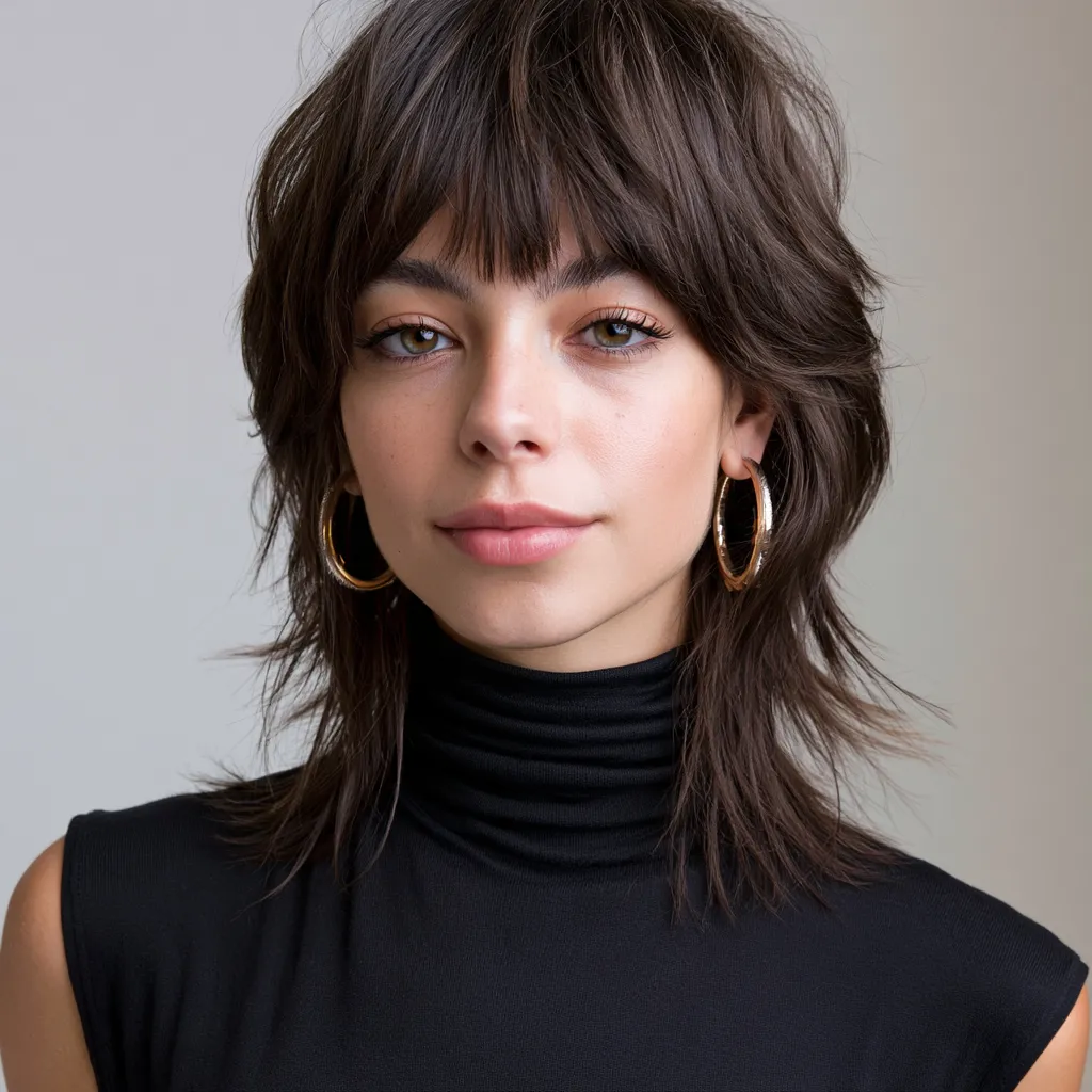 shag haircut for straight hair