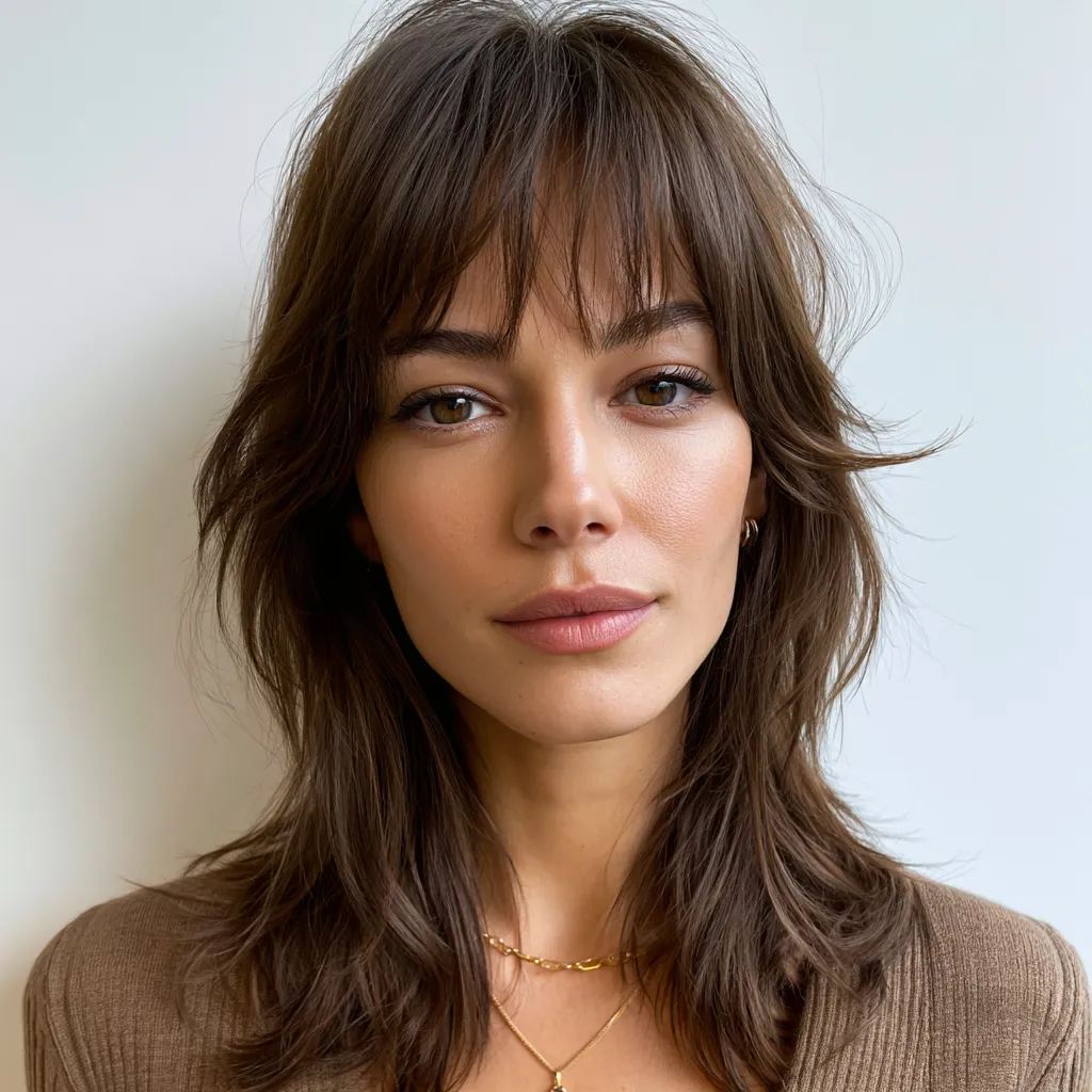 shag haircut straight hair