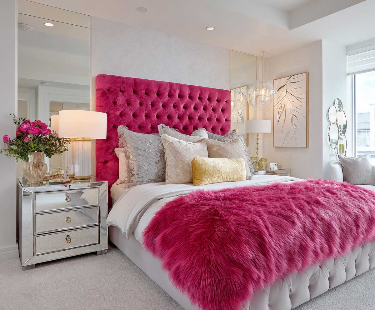 Express Your Style with Apartment Furnishing Ideas in Hot Pink