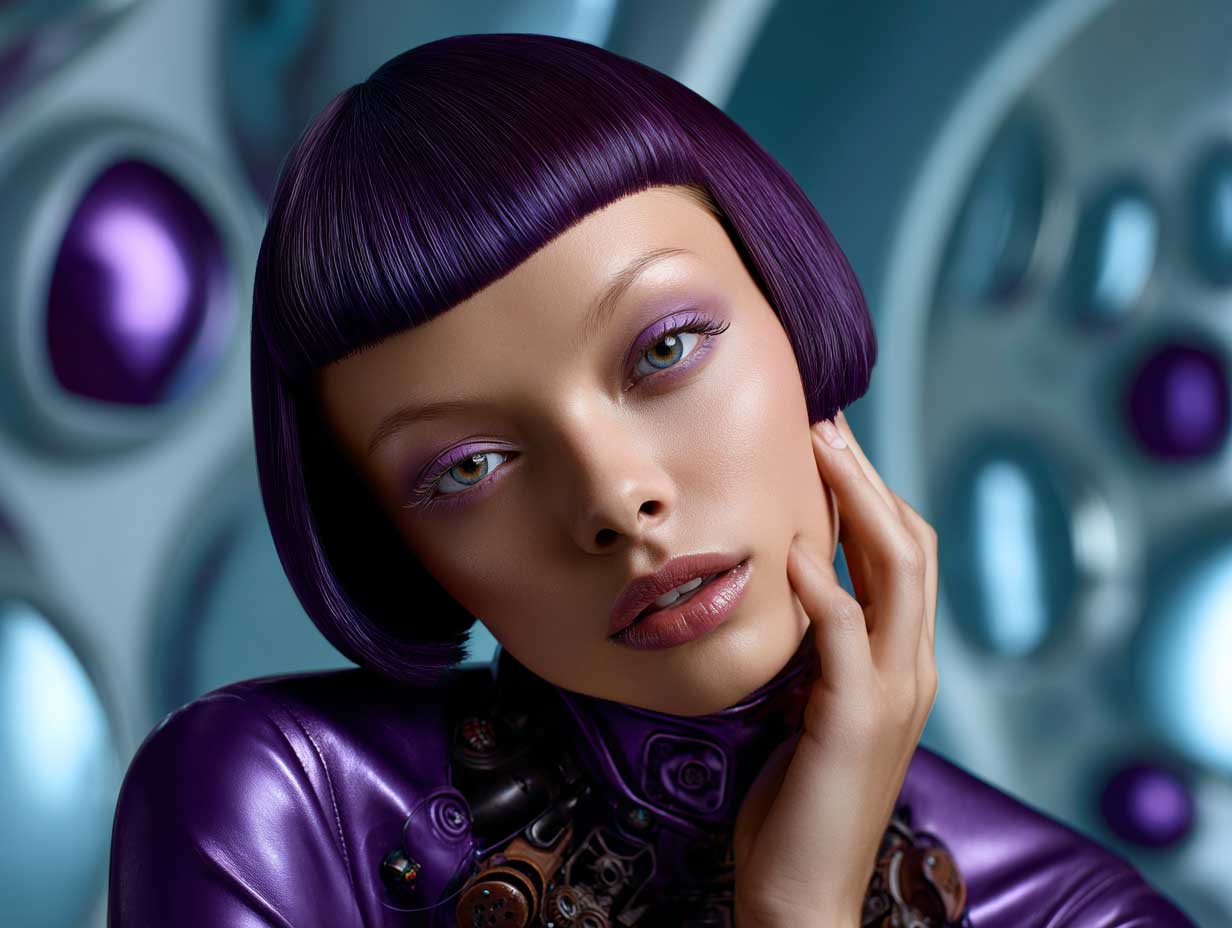 7+ Chic Ways to Rock a Blunt Haircut with a Middle Part