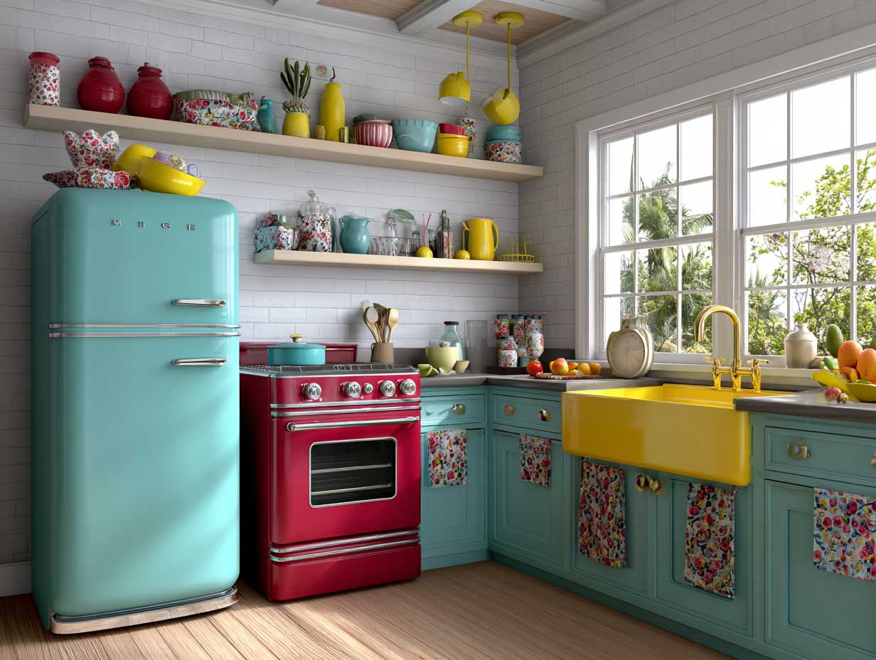 Modern Kitchen Ideas for the Free Spirit Who Loves Color