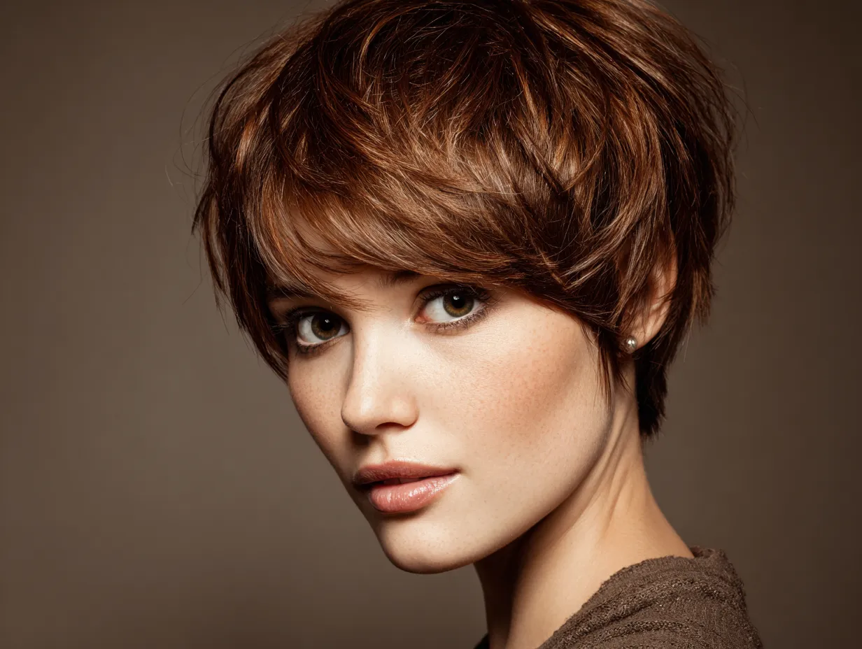 7+ Choppy Hairstyles That Complement a Round Face Perfectly - 6