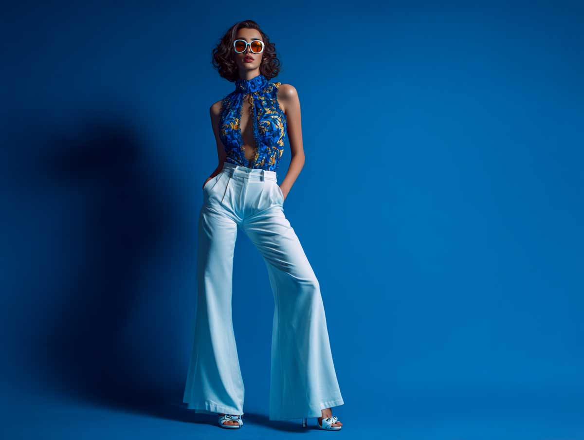 Cool Blue Styles with 70s Fashion Ideas