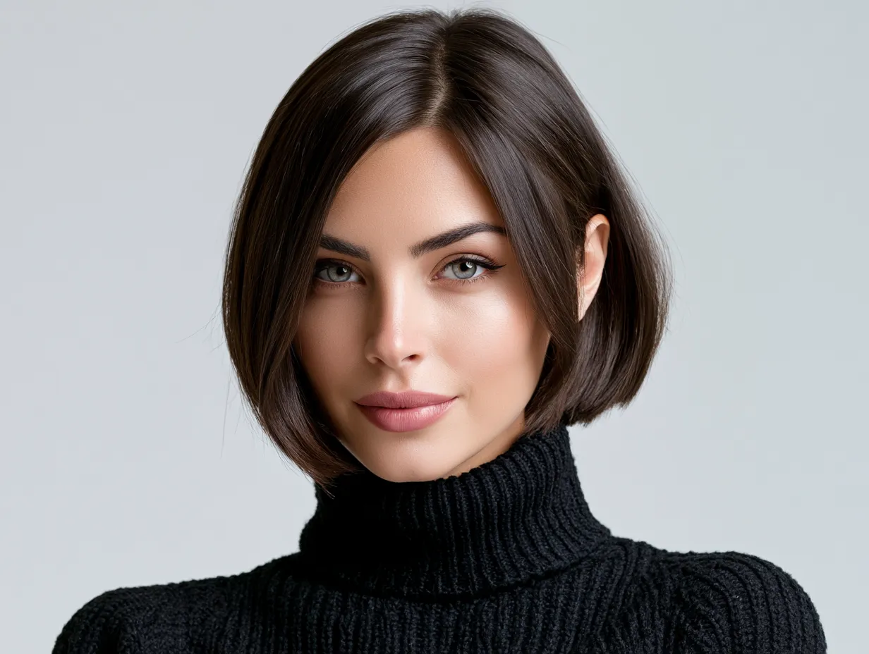 blunt bob medium length