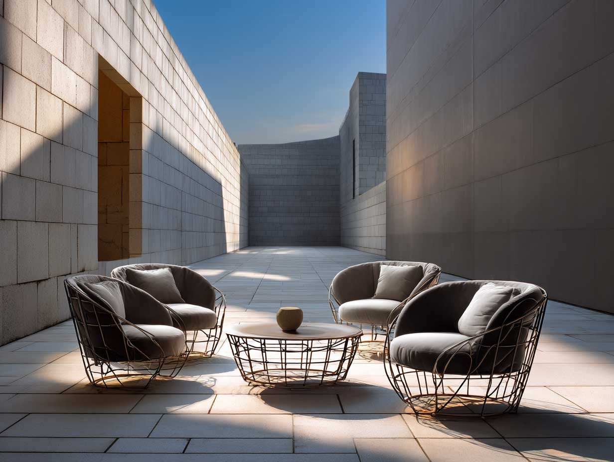 View of 30 Warm Minimalist Backyard Ideas for Calm Outdoor Living