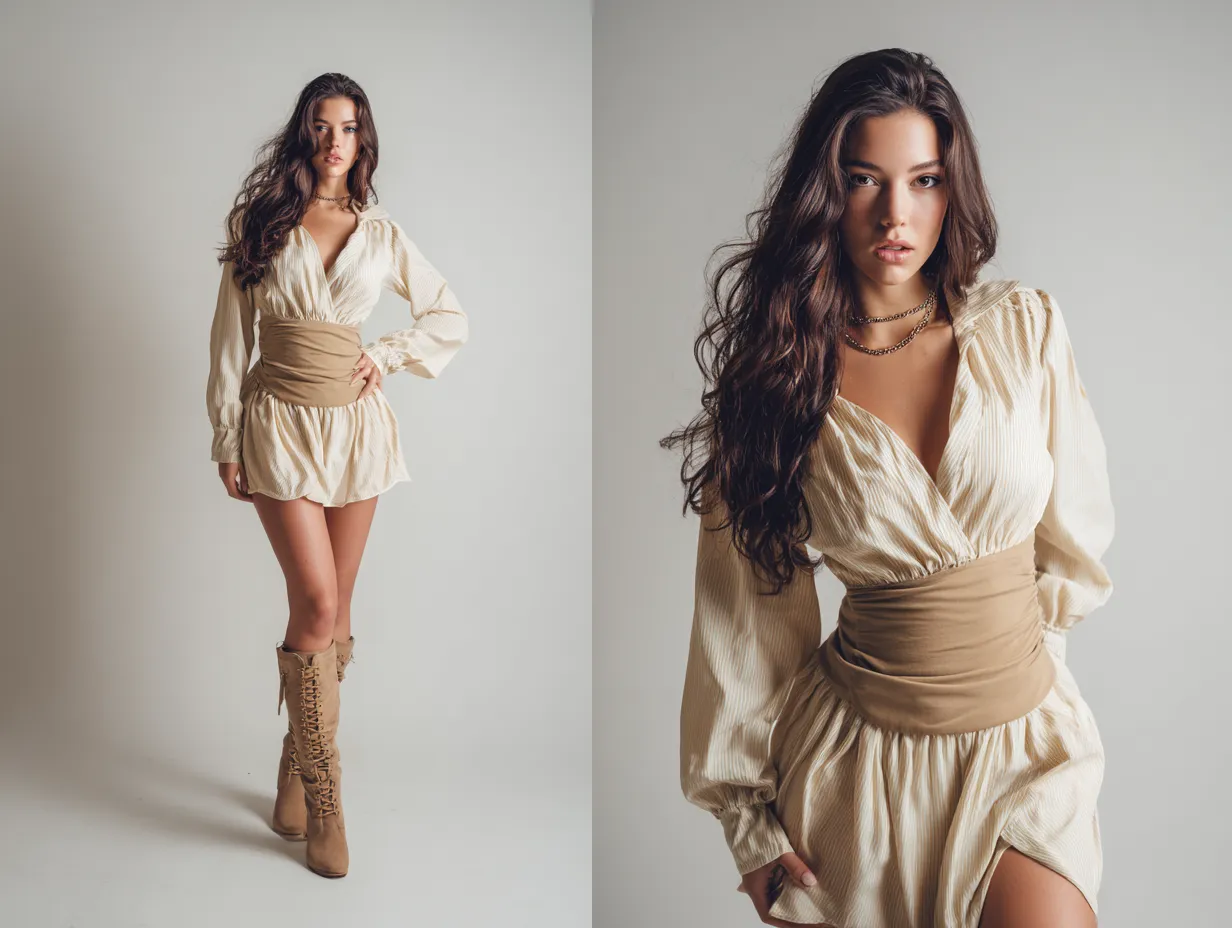 Cream and Khaki Outfits