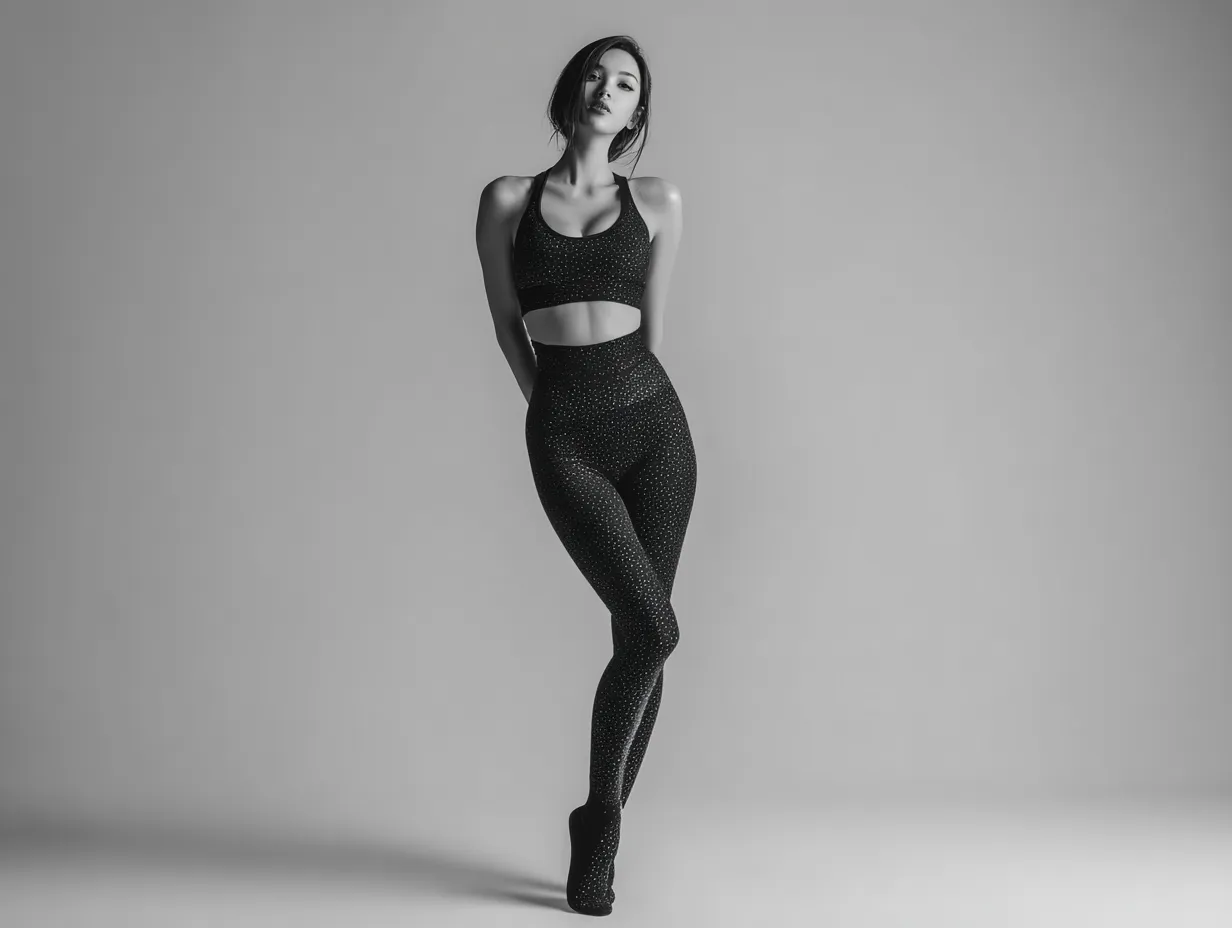 black high waist trousers