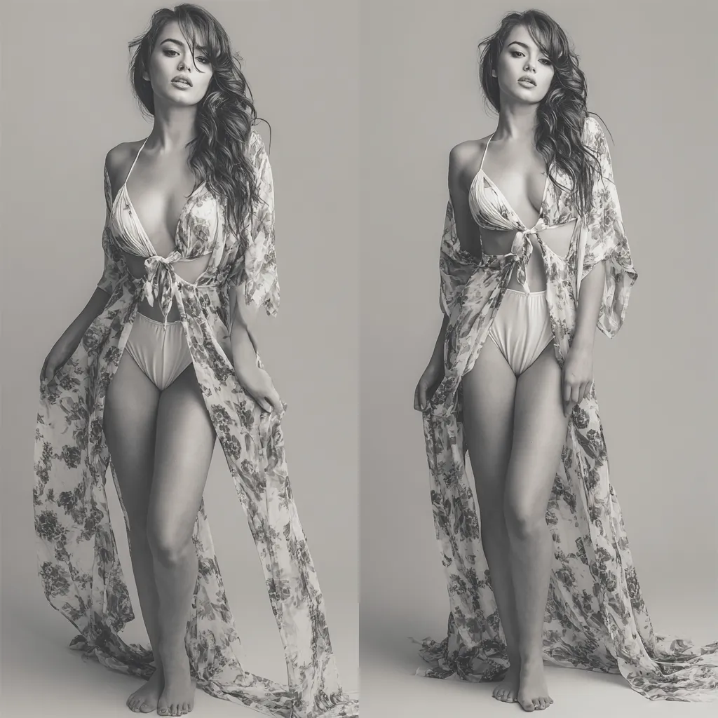 Kimono-and-Swimsuit Beach Outfits That Actually Look Put Together