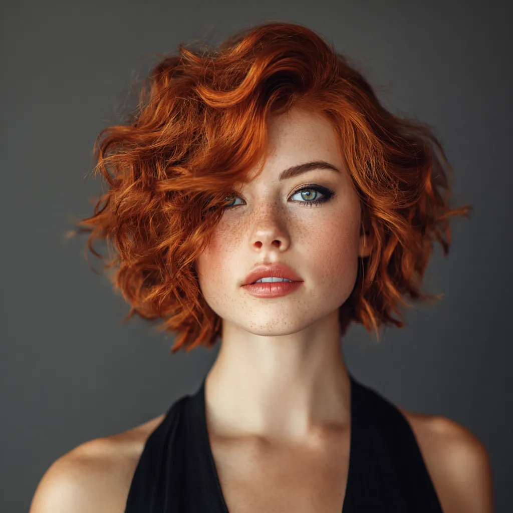 wavy red hairstyles