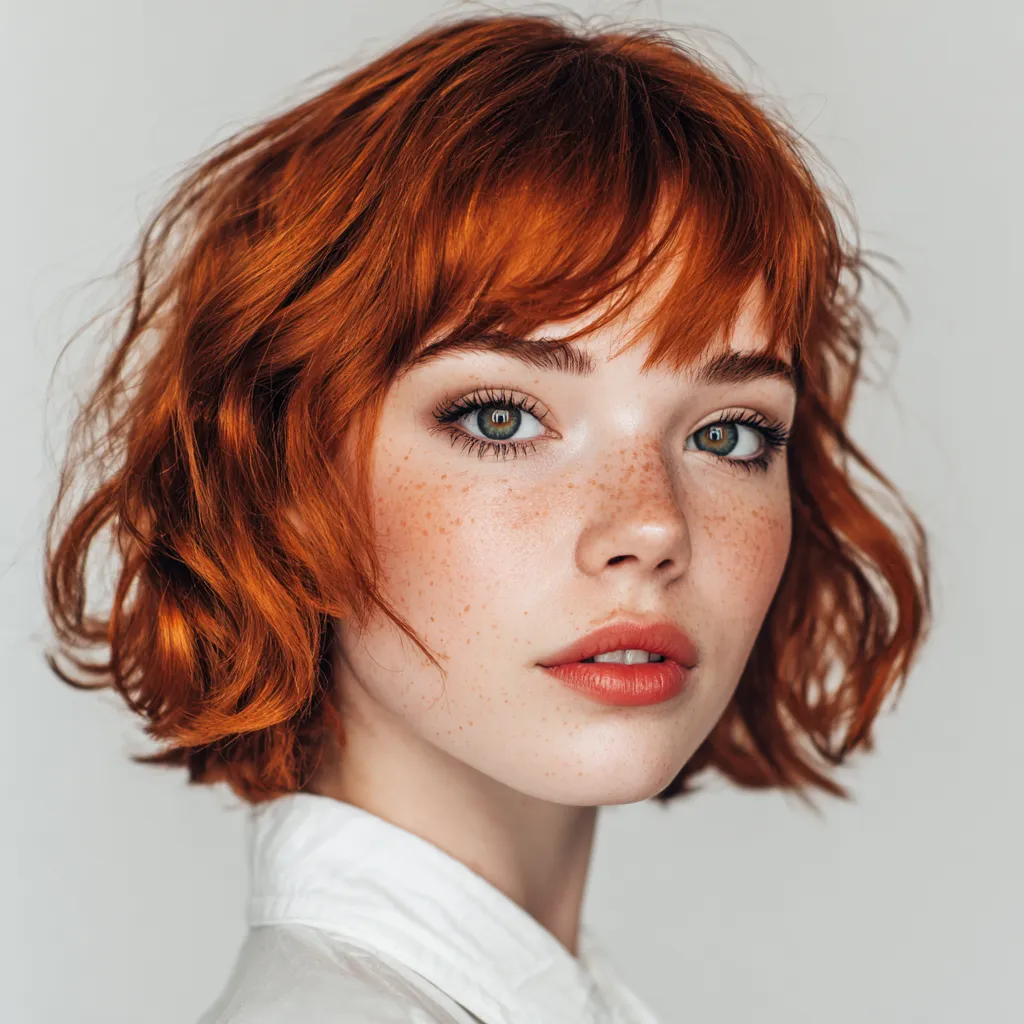 short hair styles red