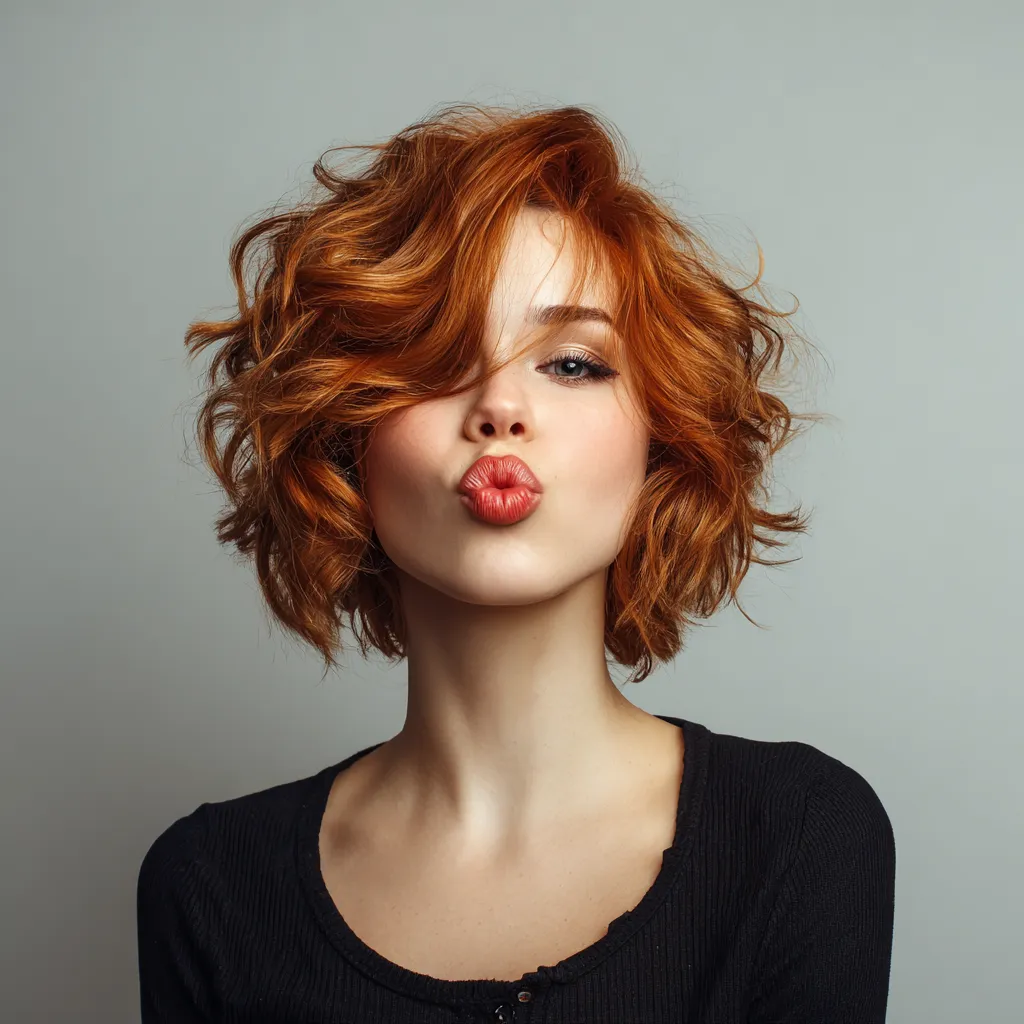 red hair short hairstyles