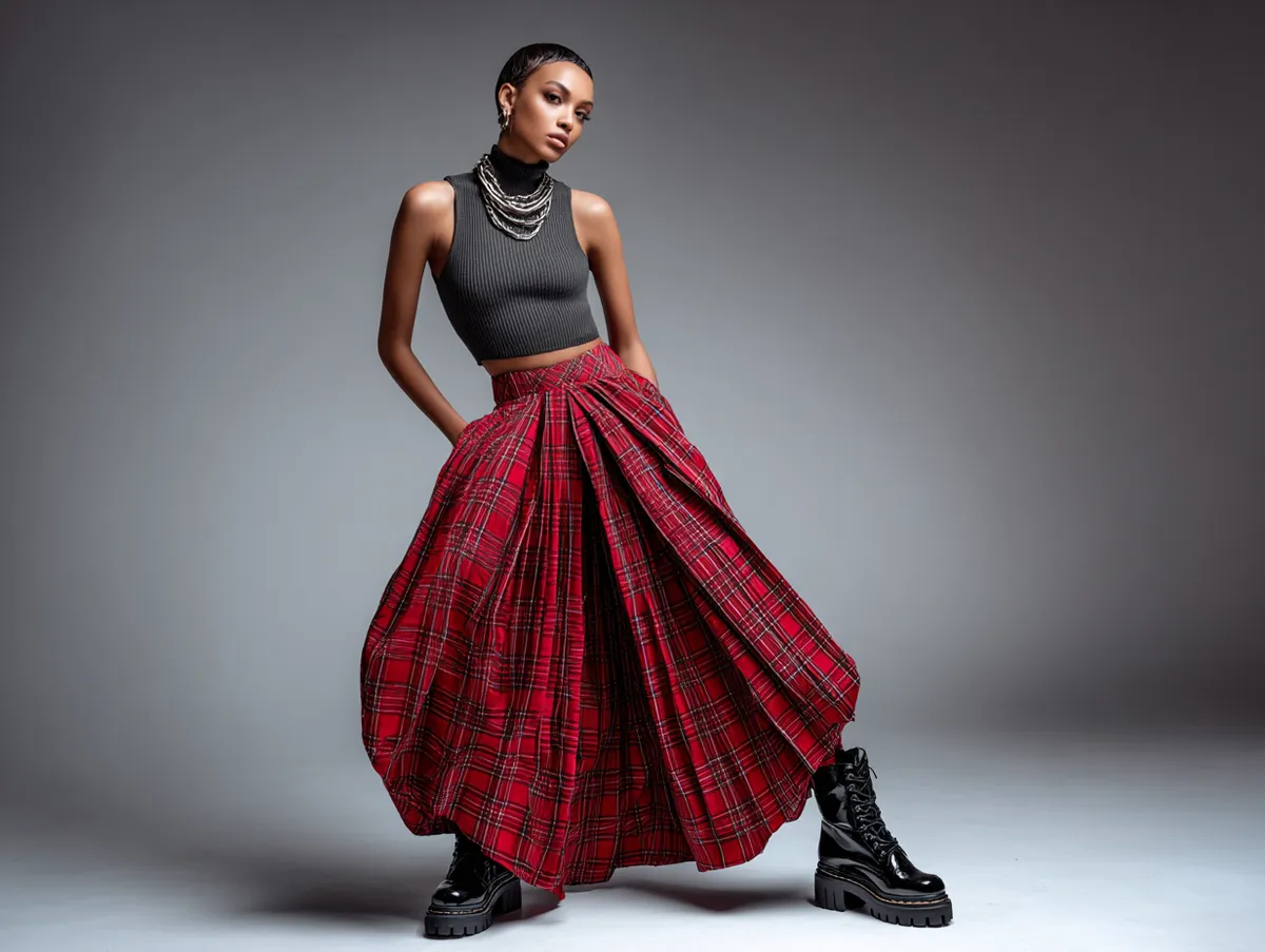 90s outfit ideas with plaid skirts - 3