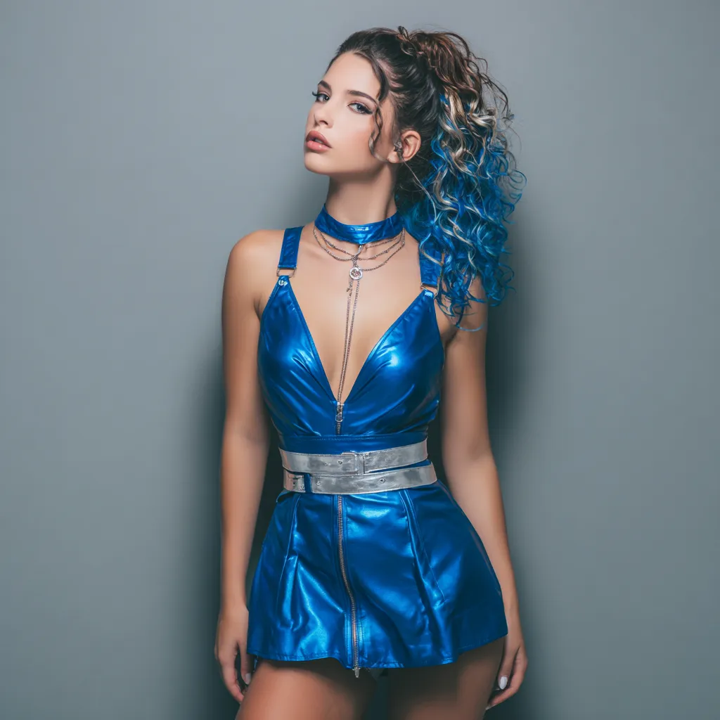 perpaduan warna biru elektrik dan silver