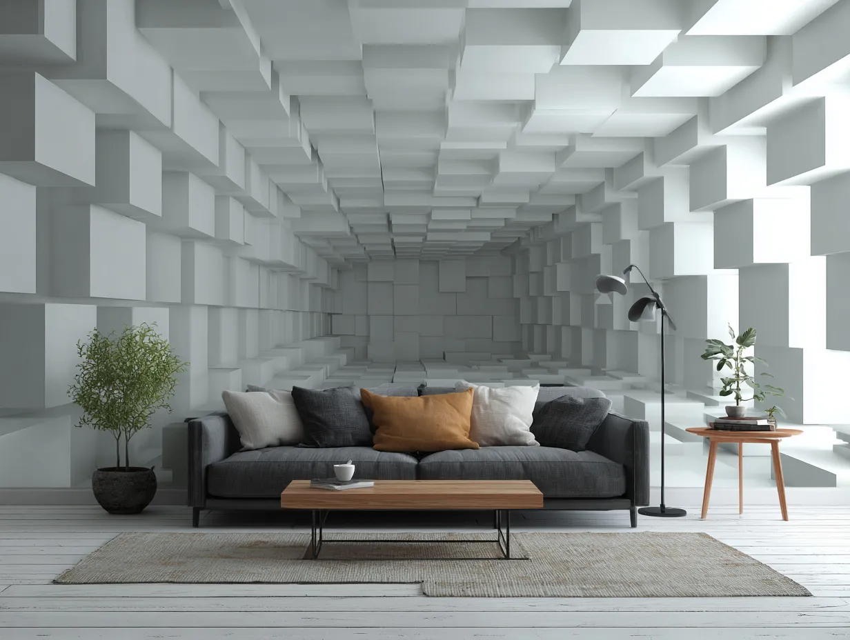 3d wallpaper for living room modern style