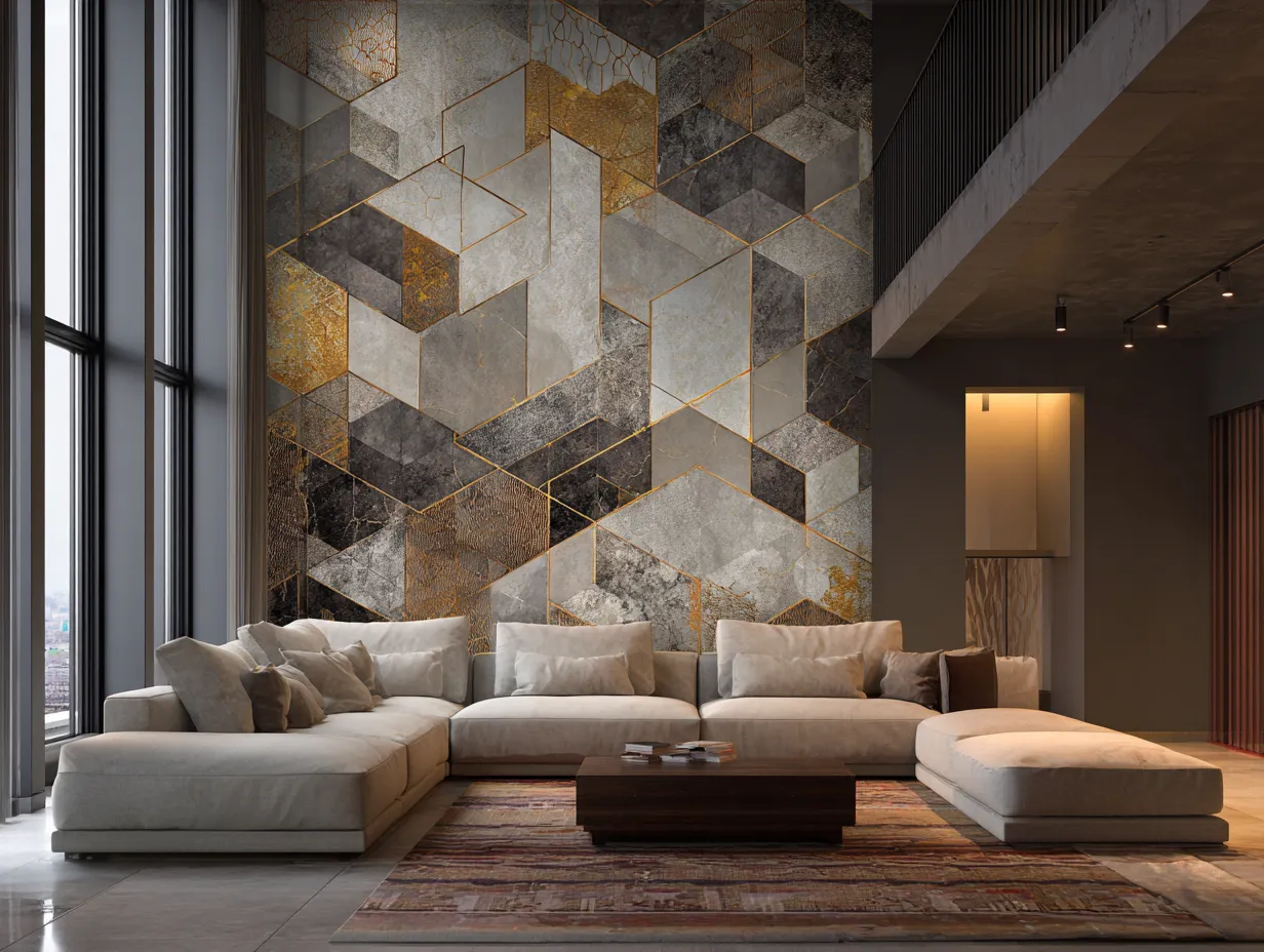 luxury 3d wallpaper design for living room