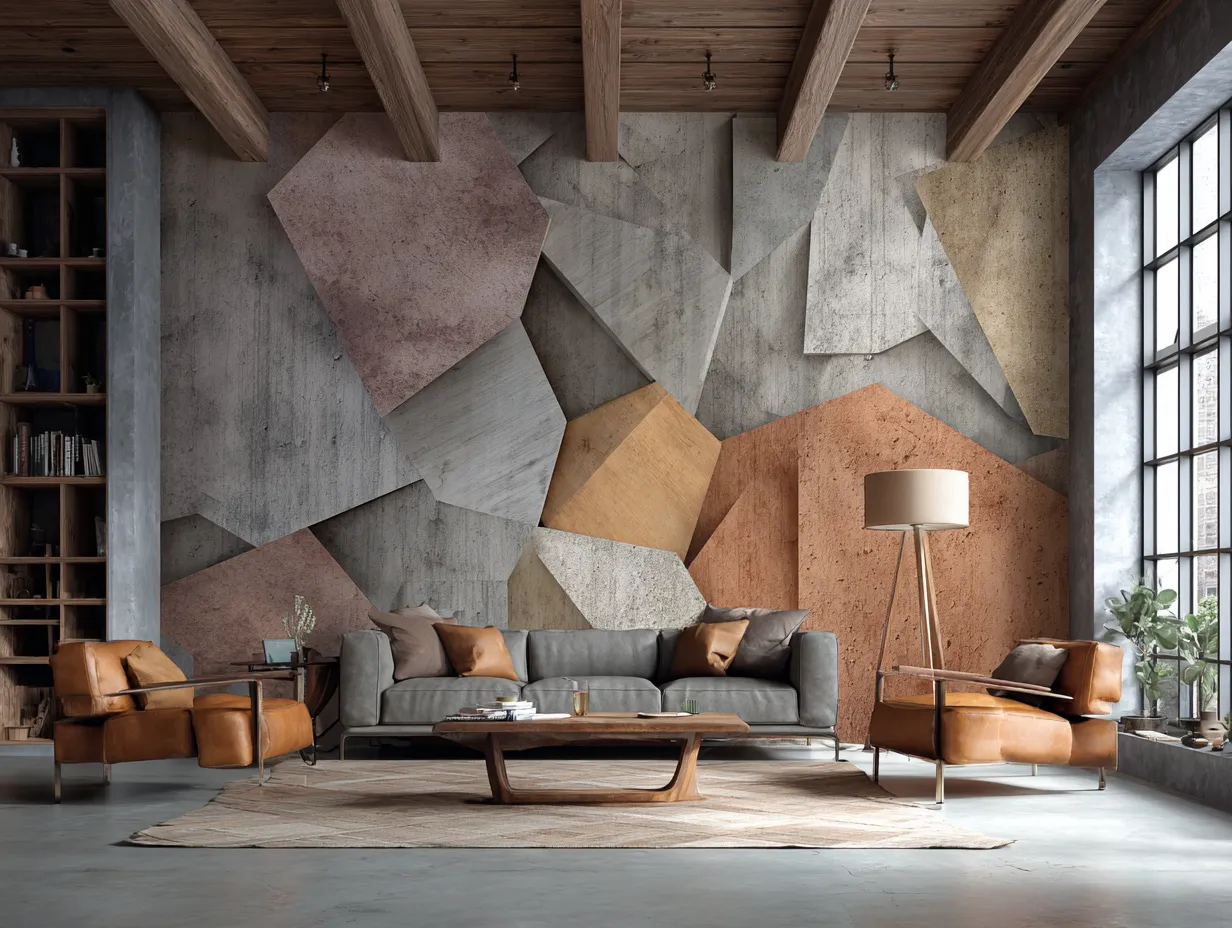 3d living room wallpaper for accent wall