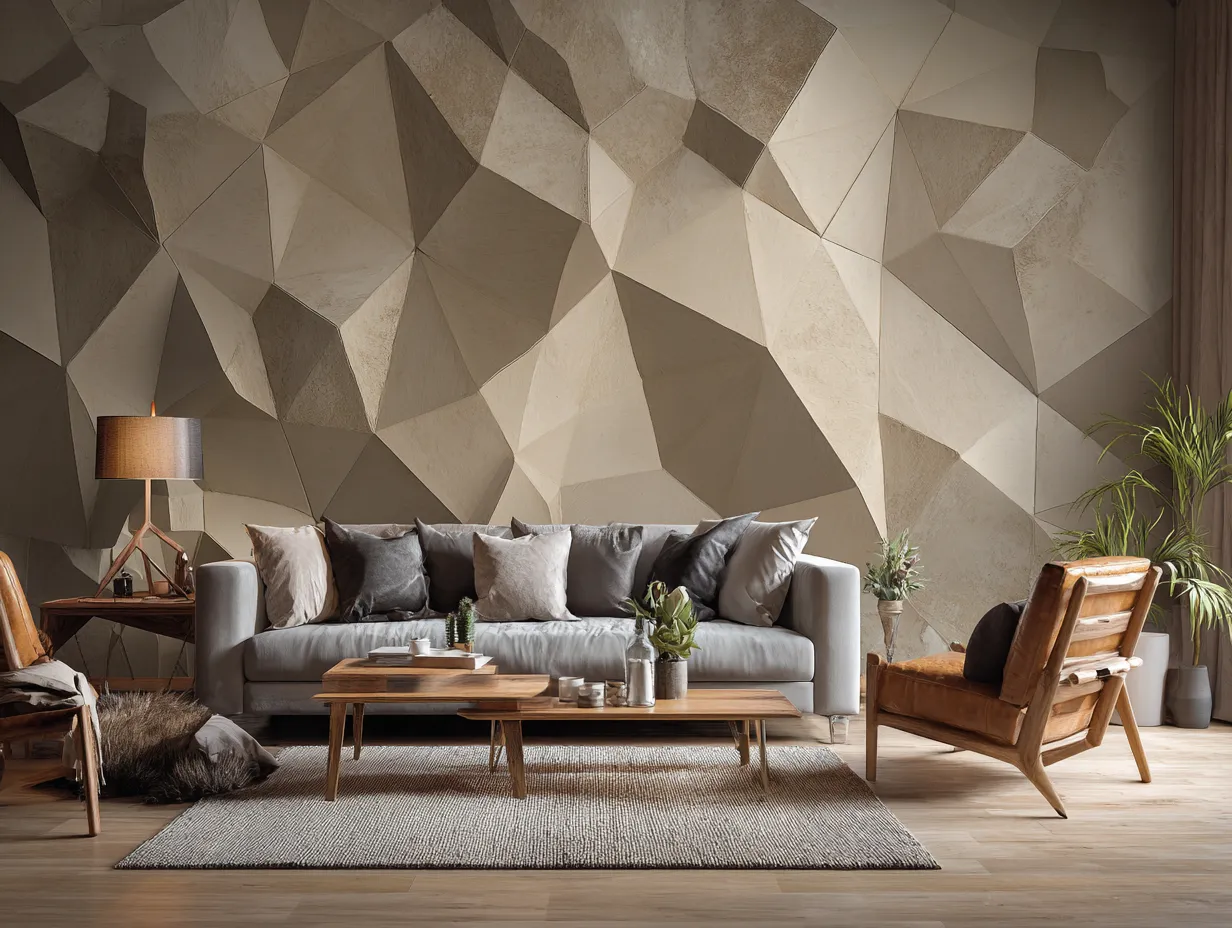 3d wallpaper idea for modern living room