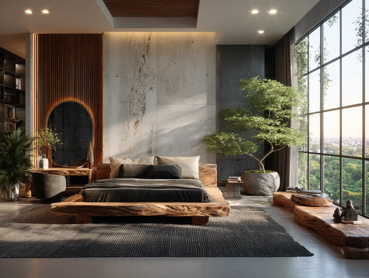 Japandi style bedroom design ideas