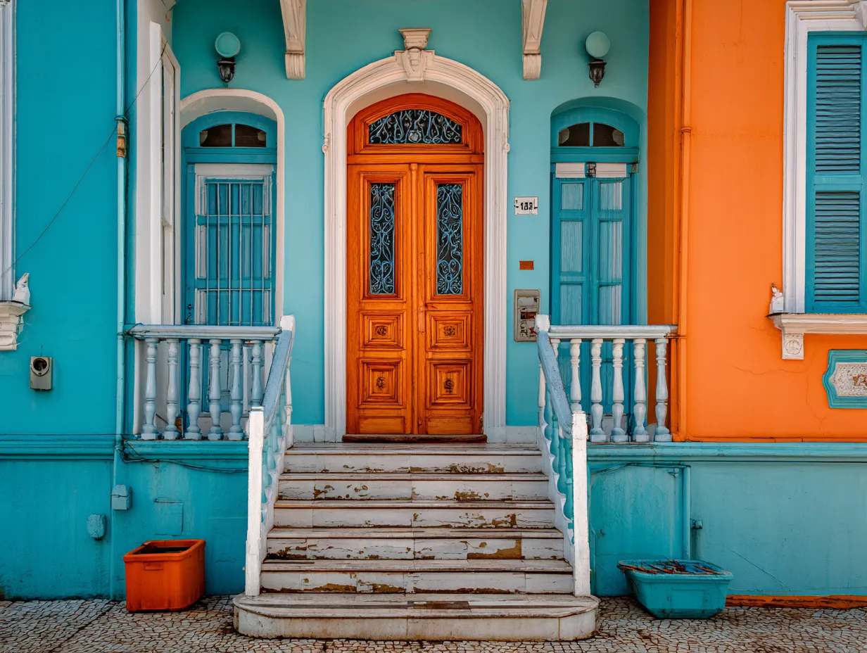 Exterior house colour combination design