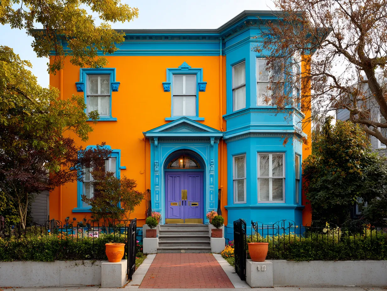 Exterior paint colour combination ideas