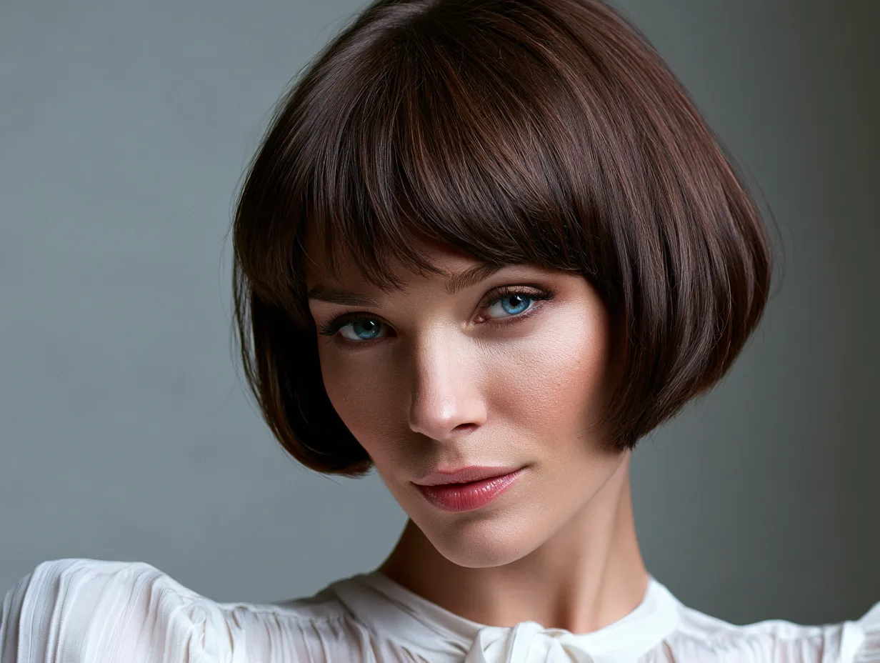 modern pageboy haircut with layers