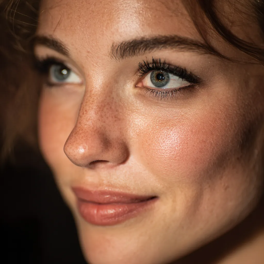 Simple makeup looks with natural eyes for evenings