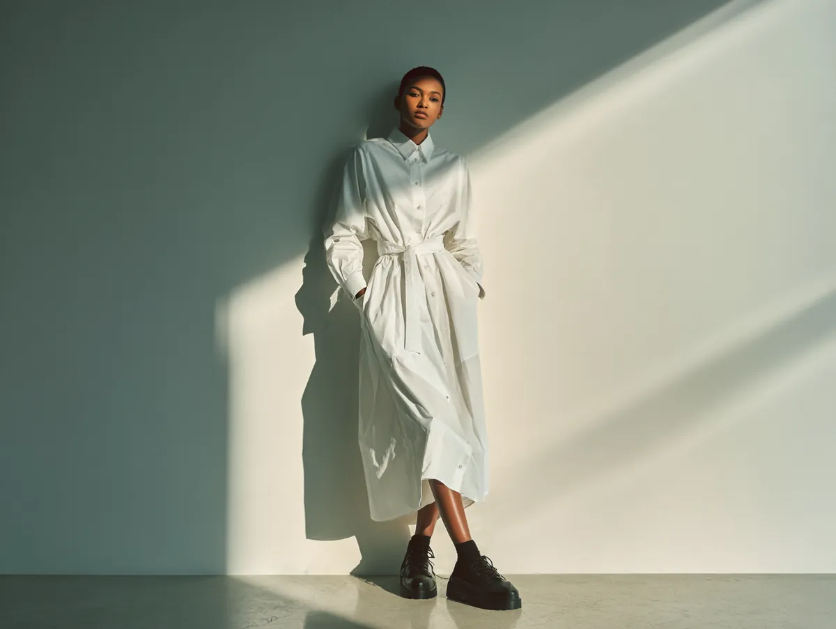 Structured Shirt White Dress Outfit Ideas For Modern Workwear - 2